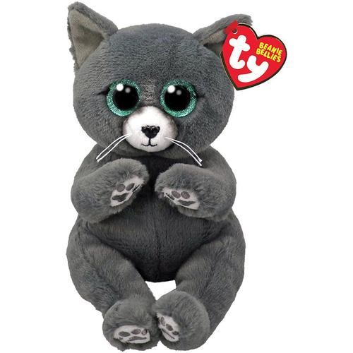 Jucarie de plus Ty Beanie Bellies - Pisicuta Binx, 15 cm