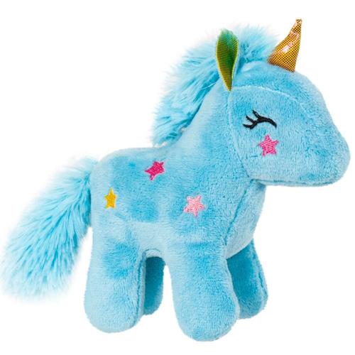 Jucarie de plus PLUSURI STIP Unicorn, 13cm, Albastru