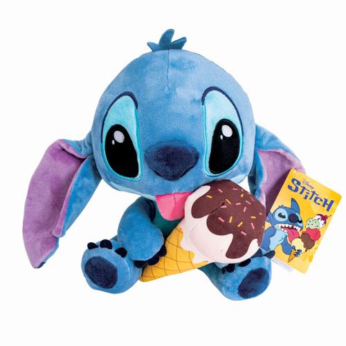Jucarie de plus Disney Stitch cu inghetata, 25cm