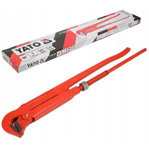 Cheie ajustabila pentru tevi Yato YT-22123, 90°, 3inch, 630mm, CrV 6140