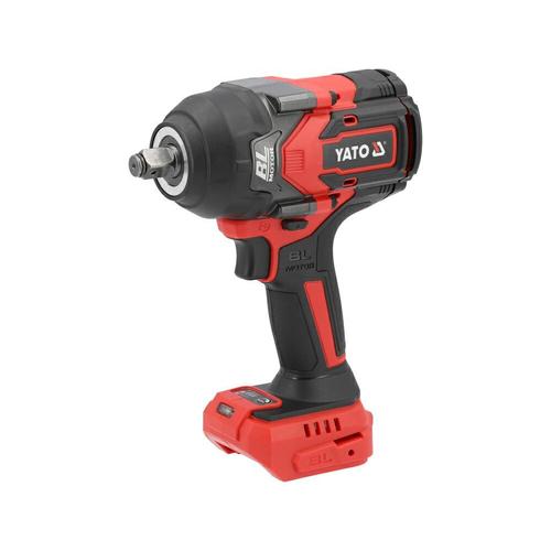 Cheie cu impact fara perii Yato YT-828072, 18V, 1200 Nm, 1/2inch, cu adaptor 1/4inch, fara acumulatori si incarcator