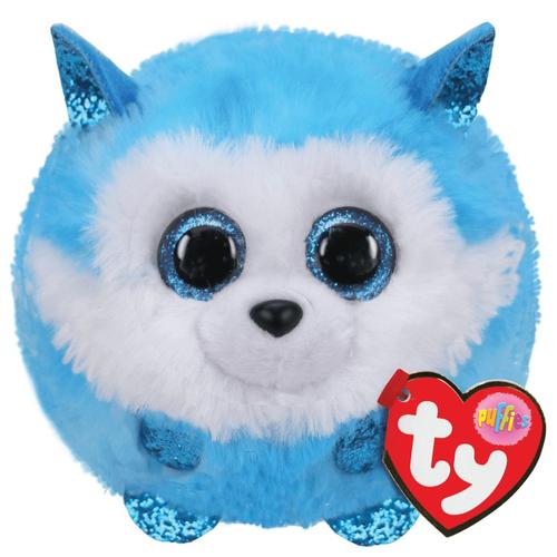 Jucarie de plus TY Beanie Balls Prince Husky, 8cm, Albastru