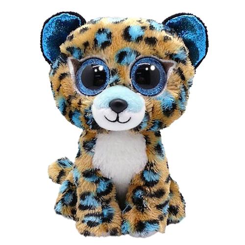 Jucarie de plus TY Boos Cobalt Leopardul cu pete, 15cm, Albastru