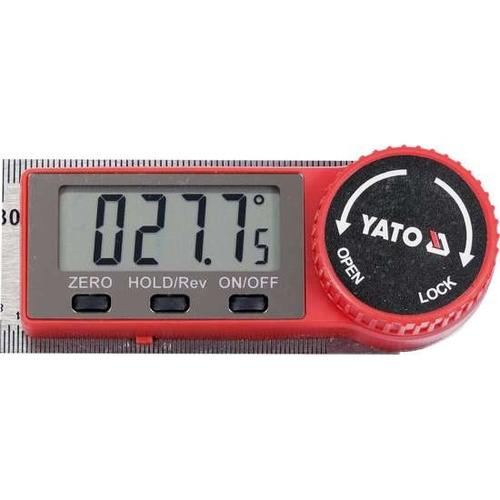 Raportor electronic Yato YT-71003, 300mm, metalic, display LCD iluminat, alimentare baterie CR2032