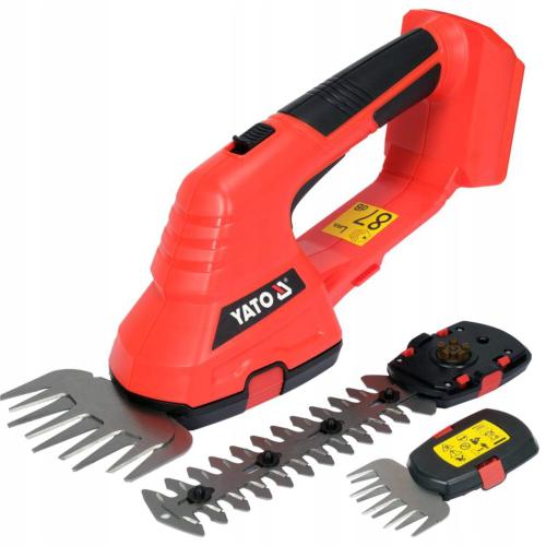 Foarfeca pentru iarba si gard viu cu acumulator Yato YT-828356, 18V, 2 accesorii, 100mm/200mm, fara acumulator si incarcator
