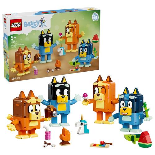 LEGO® Bluey Familia lui Blue din caramizi 11217, 466 de piese