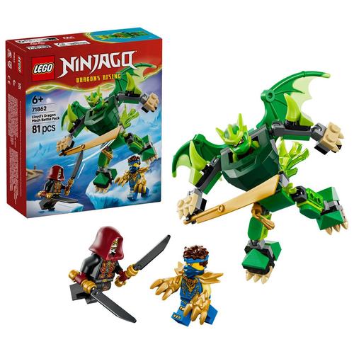 LEGO® Ninjago Pachet de lupta cu robotul dragon al lui Lloyd 71862, 81 de piese