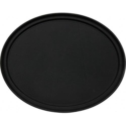 Tava pentru chelner Yato YG-02084, Rotunda, Antiderapanta, 59x49cm (Negru)