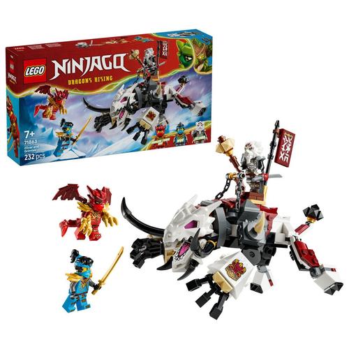 LEGO® Ninjago Zilvar și monstrul dragon Grimtak 71863, 232 de piese