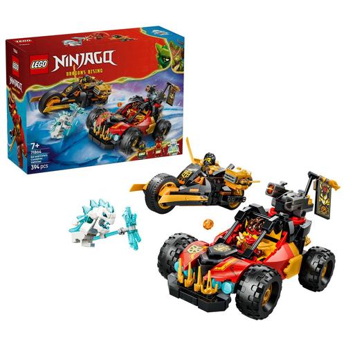 LEGO® Ninjago Vehiculele transformabile ale lui Kai și Cole 71864, 394 de piese