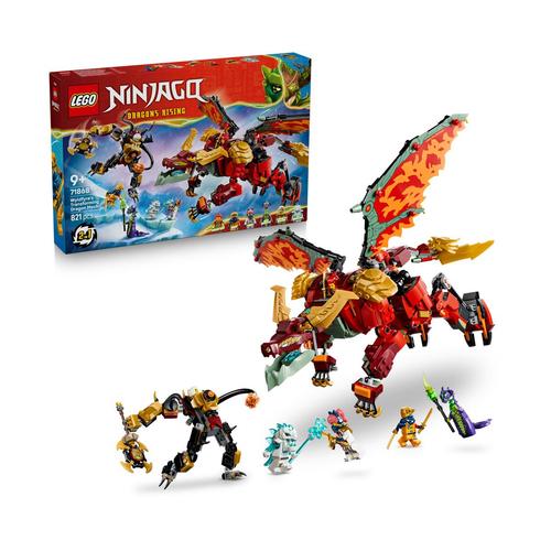 LEGO® Ninjago Robotul dragon transformator al lui Wyldfyre 71868, 821 de piese