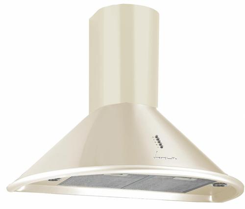 Hota incorporabila decorativa Fram FDH-690RBG, 600 mc/h, 1 Motor, Lumina LED, 2 Filtre aluminiu (Bej)