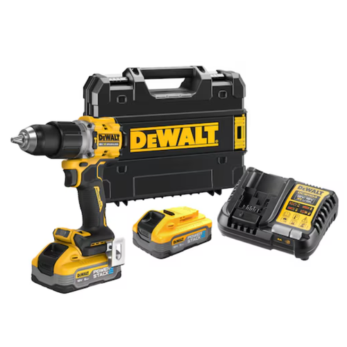 Masina de gaurit si insurubat cu percutie DeWALT DCD805H2T-QW, 90Nm, 2 x acumulatori Li-Ion 18V, 5.0Ah, incarcator, valiza (Galben/Negru)