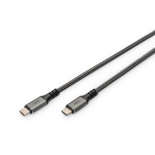 Cablu de date si incarcare Digitus USB 4.0 Type-C, 1m (Negru)