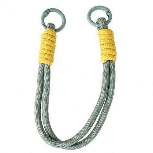 Snur de mana Lemontti pentru telefon Braided, 26cm, Gri