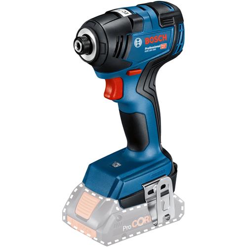 Masina de infiletat/desfiletat cu impact (pe acumulator) Bosch Professional GDR 18V-200, 18 V, 200 Nm, 3400 RPM, 4000 percutii/min, insertie 1/2 pentru scula si incarcator, insertie accesorii, cutie L-Box, fara acumulator si incarcator