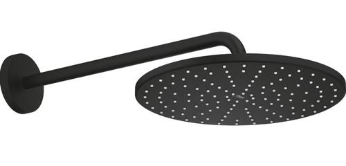 Dus fix Grohe Rainshower Mono 310 22121KF0, 1/2'', montare pe perete, 310 mm, 1 pulverizare, brat, anti-calcar, mat (Negru)