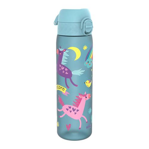 Sticla apa pentru copii Slim, recyclon, 500ml, Blue Unicorns - Ion8