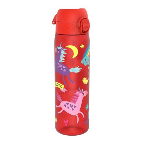 Sticla apa pentru copii Slim, recyclon, 500ml, Red Unicorns - Ion8