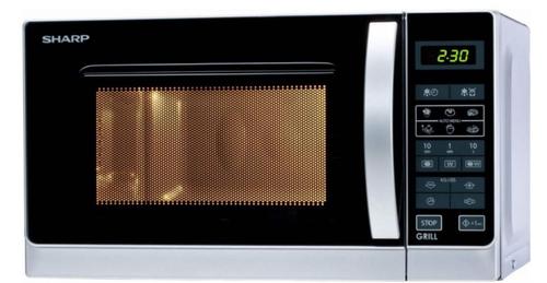 Cuptor cu microunde Sharp R642INW, 20 l, 1000 W, Grill (Argintiu)
