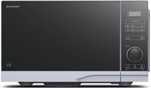 Cuptor cu microunde Sharp YC-PS234AE-S, 23L, 900 W, Control Semi-Digital, 8 programe, 10 trepte putere (Argintiu)
