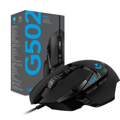 Mouse Gaming Logitech G502 Hero, USB, 25600 DPI, Senzor Hero (Negru)