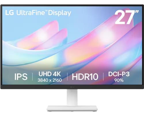 Monitor IPS LED LG 27inch 27US500-W, UHD (3840 x 2160), HDMI, DisplayPort (Alb)
