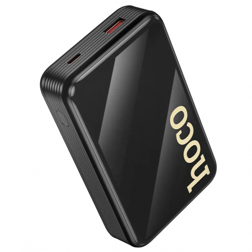 Baterie Externa HOCO Q37A, 20000mAh, 22.5W, QC + PD, 1 x Lightning - 1 x USB-A - 2 x USB-C, Neagra