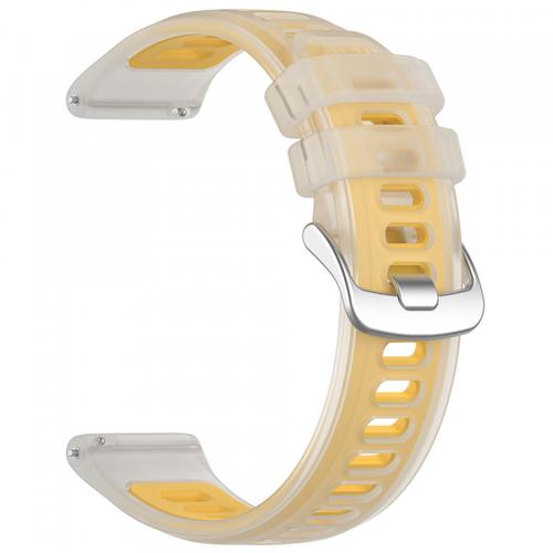 Curea Techsuit W084 pentru Samsung Galaxy Watch / Huawei Watch Series, 20mm, Galben