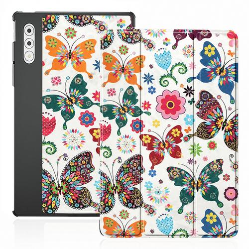 Husa pentru Lenovo Yoga Tab Plus, Techsuit FoldPro Butterfly, Multicolor