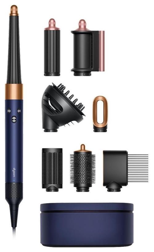 Ondulator Dyson Airwrap HS08 ID Curly+Coily, 1300 W, 3 trepte temperatura, 3 viteze, Flux de aer 13.5 l/s (Albastru/Cupru)