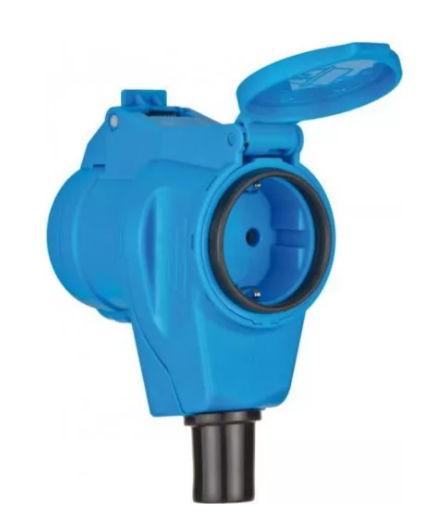 Priza dubla Brennenstuhl 1080980, 230 V, IP44 (Albastru)