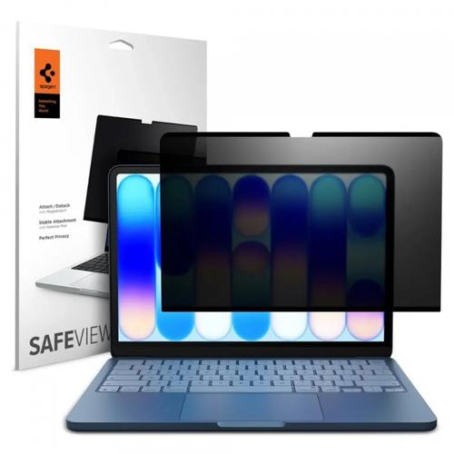 Folie Protectie Ecran Privacy Spigen Safe View Magnetic pentru Apple MacBook Neo 13inch, Plastic