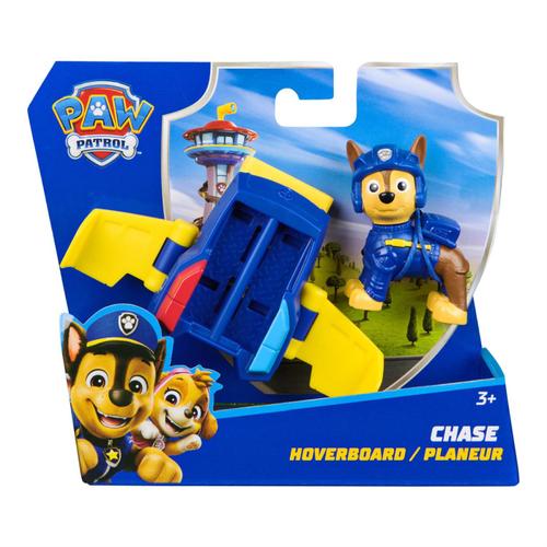 Set figurina cu vehicul Paw Patrol, Action Pups, Chase cu vehicul salvare hoverboard