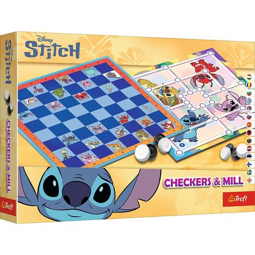 Joc de societate Checkers & Mill, Lillo & Stitch
