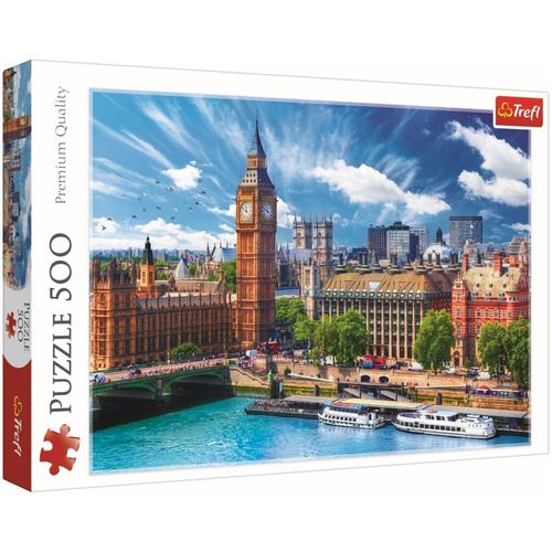 Puzzle Trefl, O zi cu soare la Londra, 500 piese