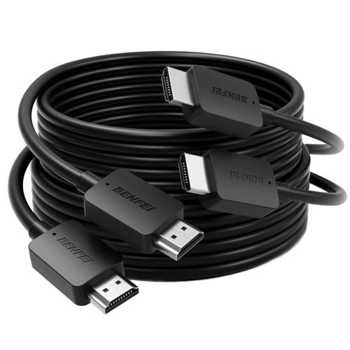 Cablu Video Benfei, HDMI - HDMI, 8K, 1.8m, Set 2 Bucati, Negru