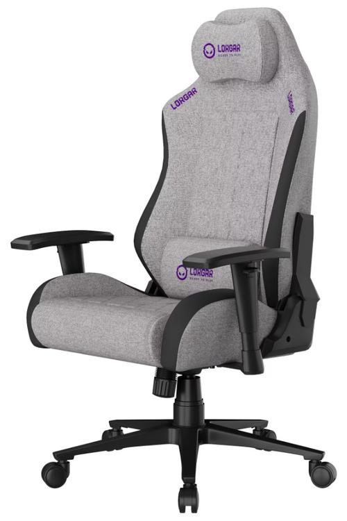Scaun Gaming Ergonomic Lorgar Ace 411, Material Textil Premium Anti-patare, Advanced Structure, Gri