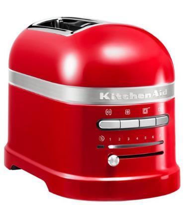 Prajitor de paine KitchenAid Artisan 5KMT2204EER, 2 felii, 2500W (Empire Red)