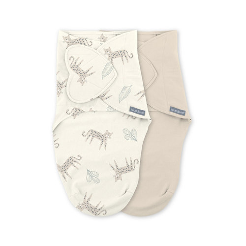 Set 2 sisteme de infasare Ingenuity  Swaddle Me 0-3 luni, colectia Monogram Born Free