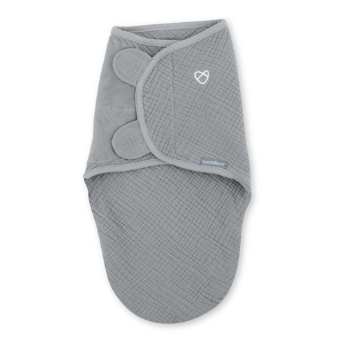 Sistem de infasare Ingenuity Swaddle Me 0-3 luni, muselina, colectia Original Granite
