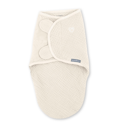 Sistem de infasare Ingenuity Swaddle Me 0-3 luni, muselina, colectia Original Cream