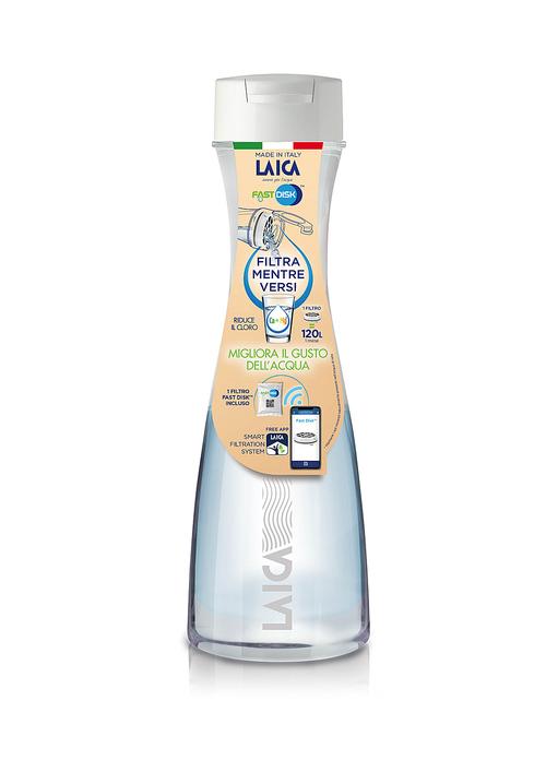 Carafa filtranta de apa Laica GlaSSmart, din sticla, 1.1 litri, Mov