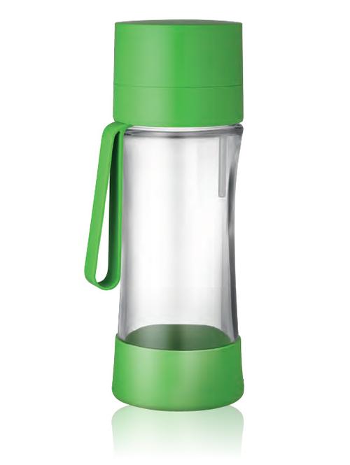 Sticla filtranta Sport myLaica, 0,50 litri, portabila, Verde