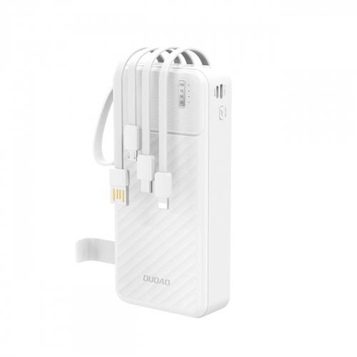 Baterie Externa Dudao K11 Pro, 20000mAh, 10W, 1 x Lightning - 1 x microUSB - 1 x USB-A - 1 x USB-C (Alb)