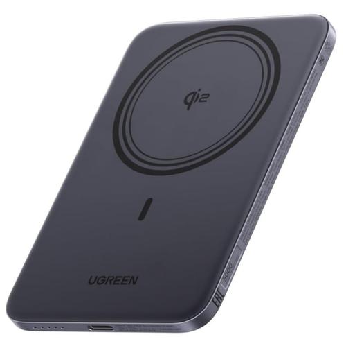 Baterie Externa Wireless UGREEN PB580 (75984B), 5000mAh, 15W, PD + FQI, 1 x QI - 1 x USB-C (Gri)