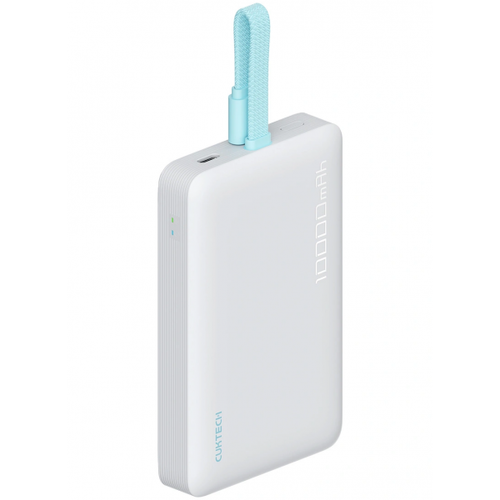 Baterie Externa Wireless Cuktech CP132ML, 10000mAh, 22.5W, PD + QI, 2 x USB-C (Alb)