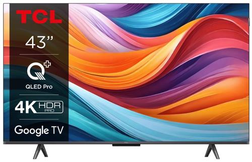 Televizor QLED TCL 109 cm (43inch) 43T7B, Ultra HD 4K, Smart TV, WiFi, CI