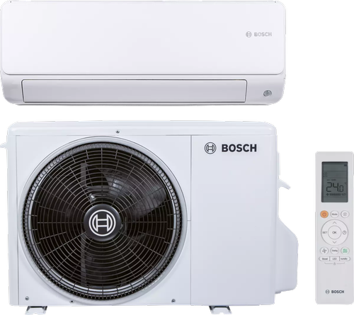 Aparat de aer conditionat Bosch Climate 6000i 35WE 7733701844, 12000 BTU, Clasa A+++/A++, Ionizare, Follow Me, I Clean, Wi-Fi Ready (Alb)