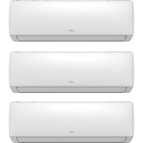 Aparat de aer conditionat multisplit TCL FMA-27I3HD9912, 9000/9000/12000 BTU, Unitate externa 27000 BTU, Clasa A++/A+, Wi-Fi, Inverter (Alb)